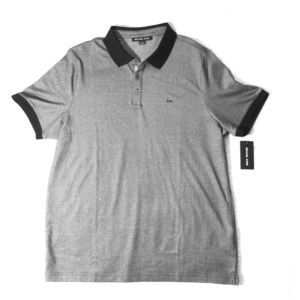 —Michael Kors— Gray Polo w/Black Trim